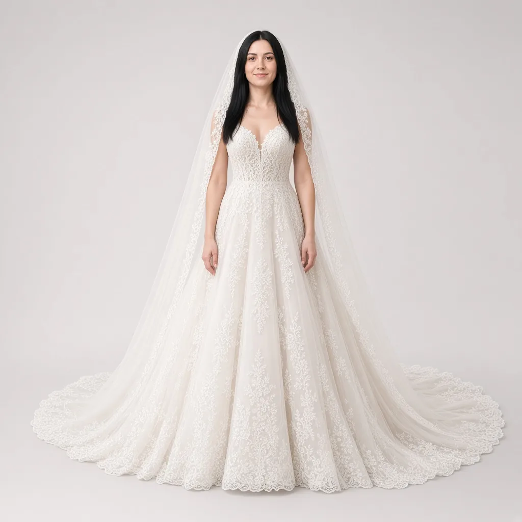 Lace wedding dress