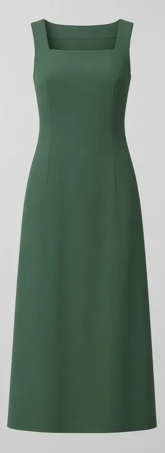 Square neck dress