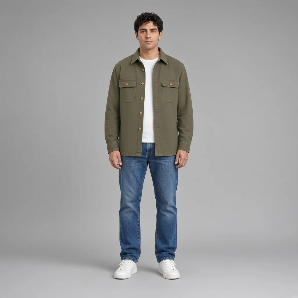 Olive overshirt