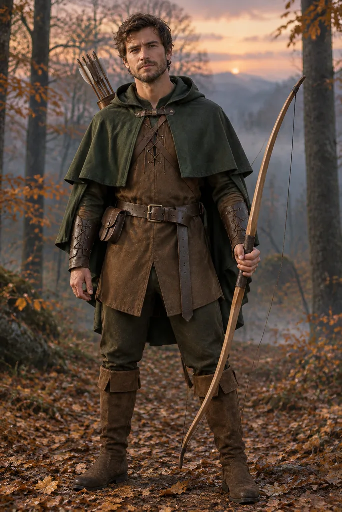 AI Halloween Forest Archer Costume