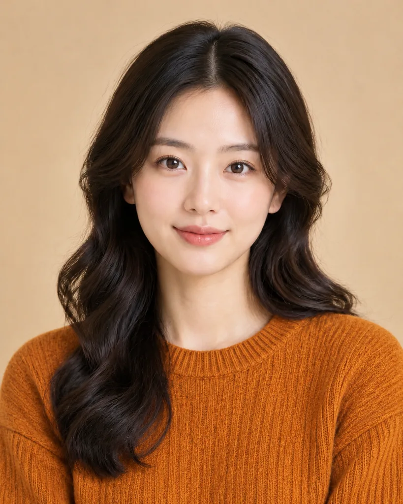 Amber Knit Pumpkin-Spice Headshot