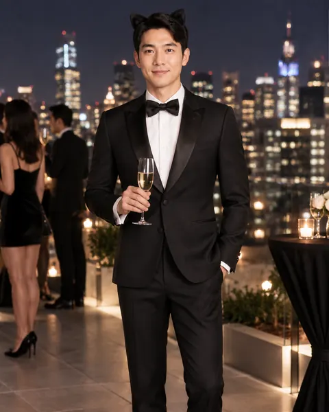 Black Cat Tuxedo Mens Look