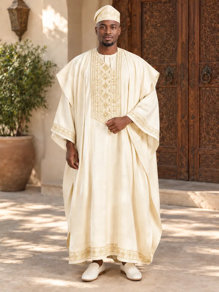 Embroidered Agbada Native Formal