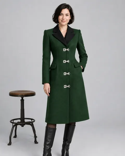 Green-Black Frankenstein Coat Dress
