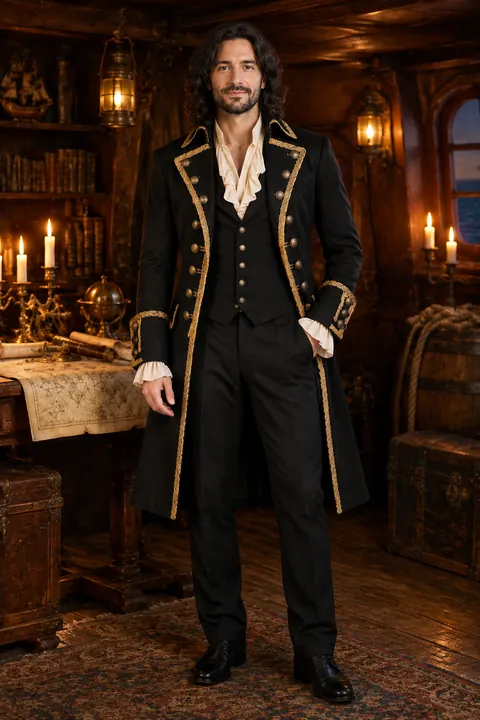 Pirate Captain Coat Mens Formal