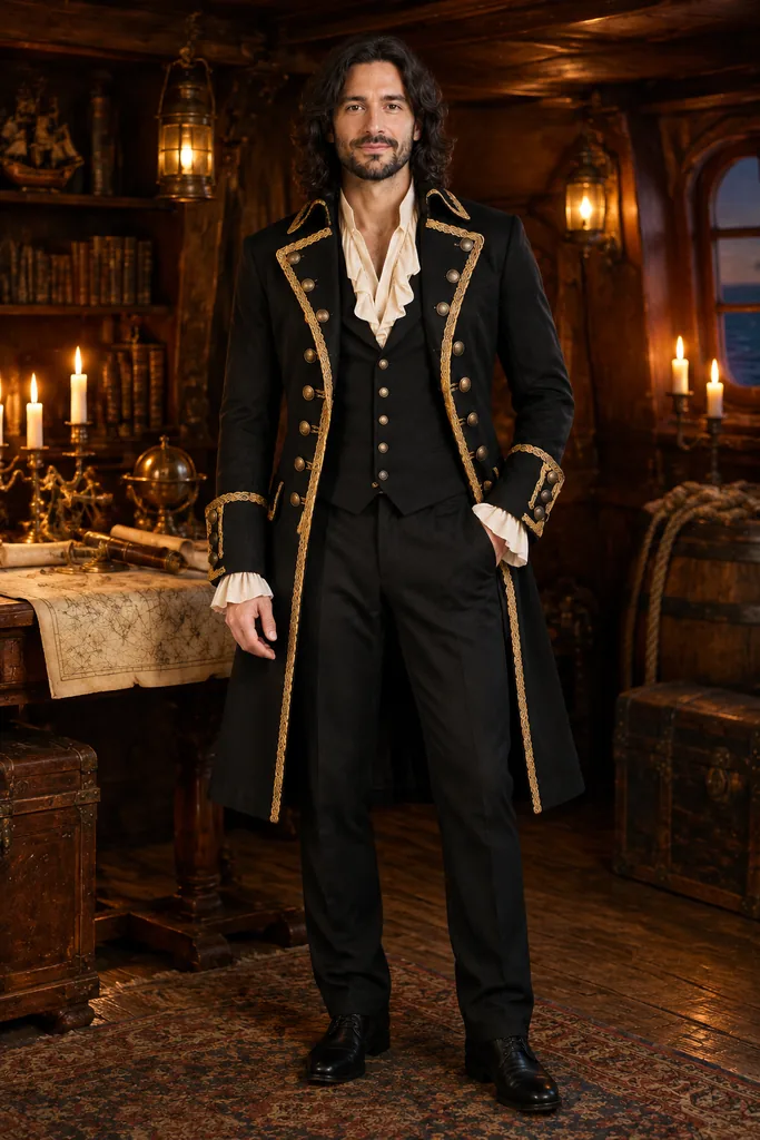 Pirate Captain Coat Mens Formal